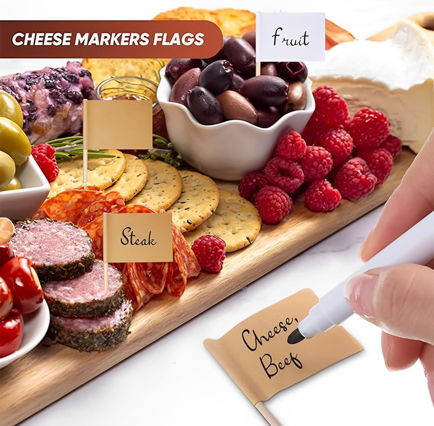 Juego de cuchillos de queso con mango de madera, mini cuchillo de acero inoxidable para embutidos y queso, perfecto para cortar queso y cortador de