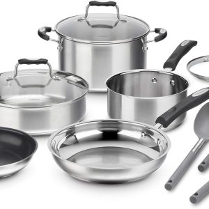 Cuisinart P87-12 Multiclad Pro Triple Ply Stainless Cookware Colección de 12 piezas Cuisinart P87-12 Multiclad Pro Triple Ply Stainless Cookware Colección de 12 piezas