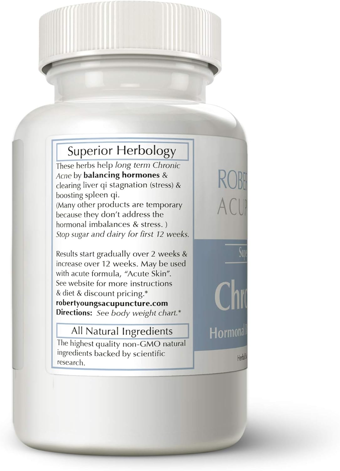 Tratamiento crónico para el acné para la piel, 180 cápsulas naturales de remedio y medicamentos a base de hierbas  El mejor complejo vitamínico