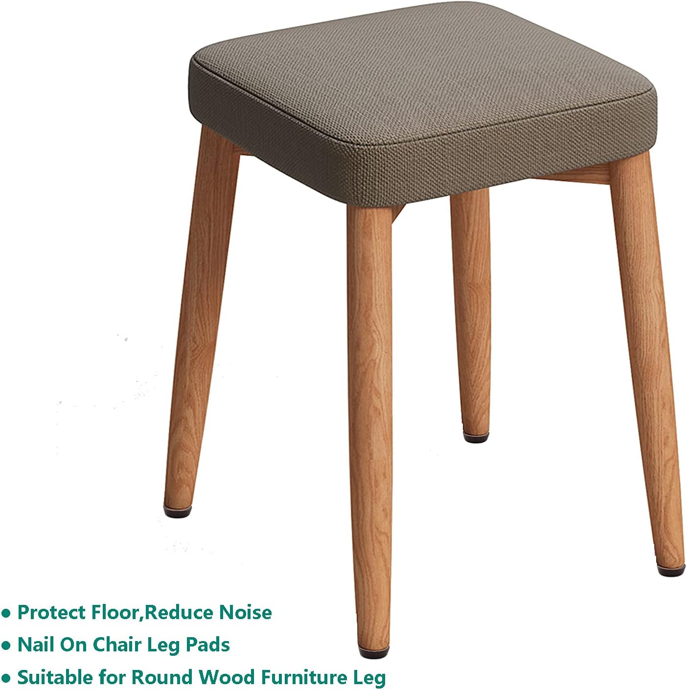 50 almohadillas redondas de nailon para muebles, resistentes para clavos en muebles, protectores de suelo de madera dura para silla, mesa,