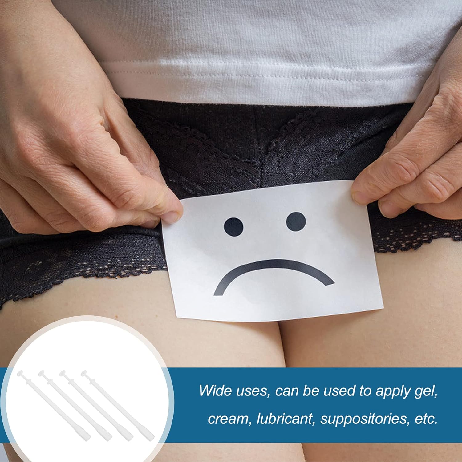 Healifty Aplicador de gel vaginal, 10 aplicadores de crema vaginal desechables, aplicadores de inyectores roscados higiénicos, lubricante