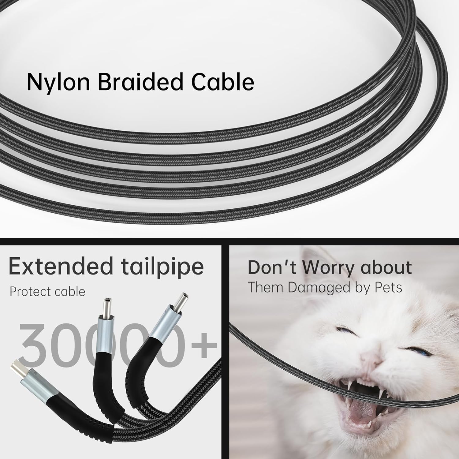 Cable USB 4 de 240 W de 3.3 pies, soporta pantalla HD de 8K a 60Hz y transferencia de datos de 40 Gbps, carga rápida USB C a USB C para iPhone