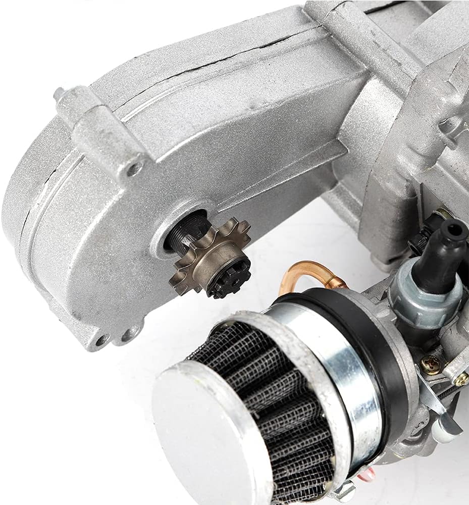 Motor de motor de 2 tiempos con filtro de aire de carburador caja de engranajes para mini bici de suciedad, ATV Scooter Quad