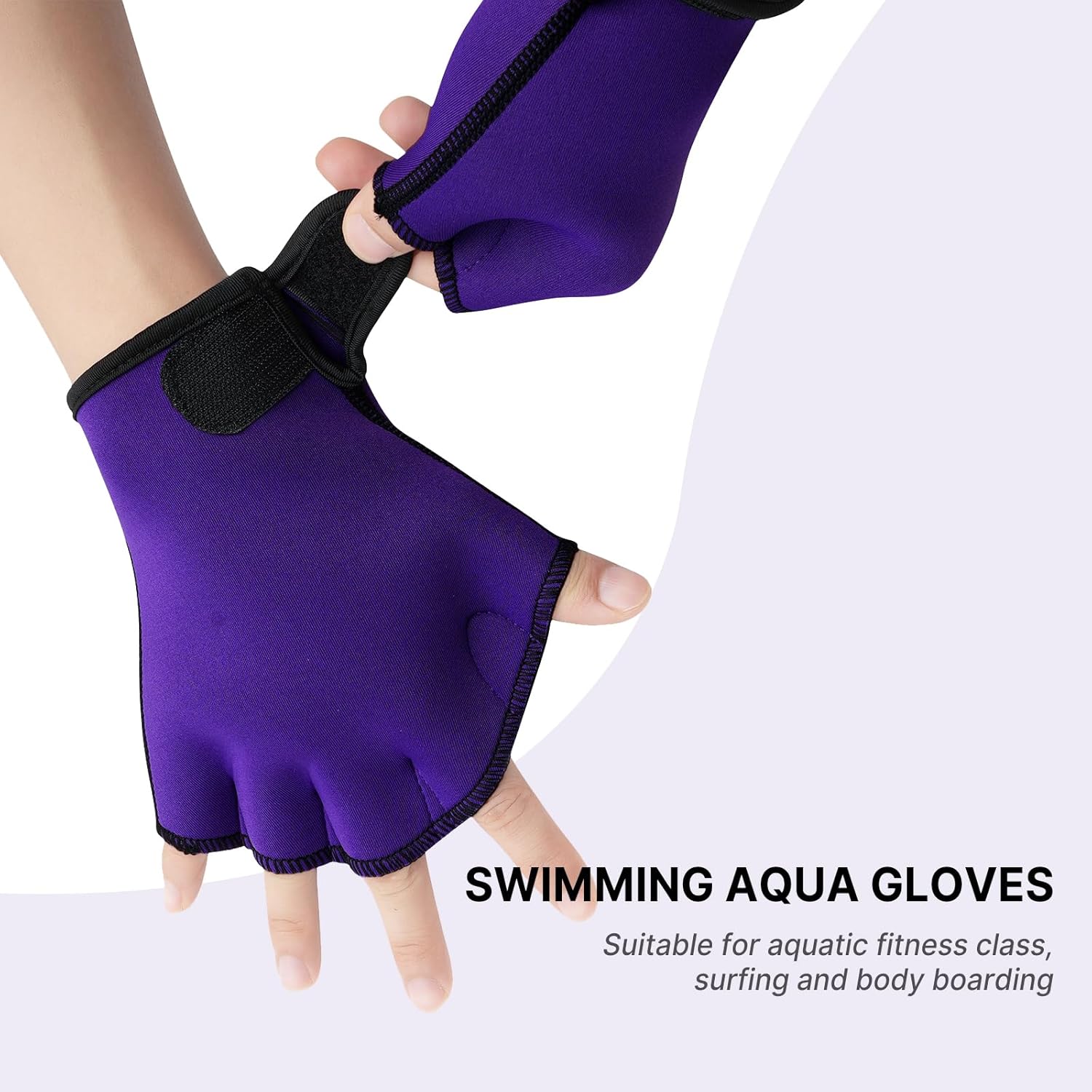 Guantes de natación con malla acuática  Aumenta el fitness y el entrenamiento, remos de resistencia para hombres, mujeres y niños  Mejora la