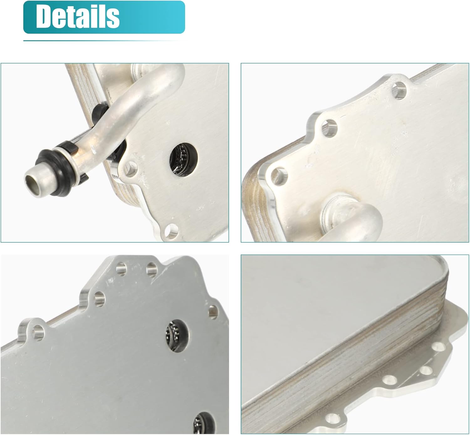 X AUTOHAUX Asamblea de carcasa del refrigerador de aceite del motor de coche para Land Rover Discovery LR4 para Range Rover LR010754
