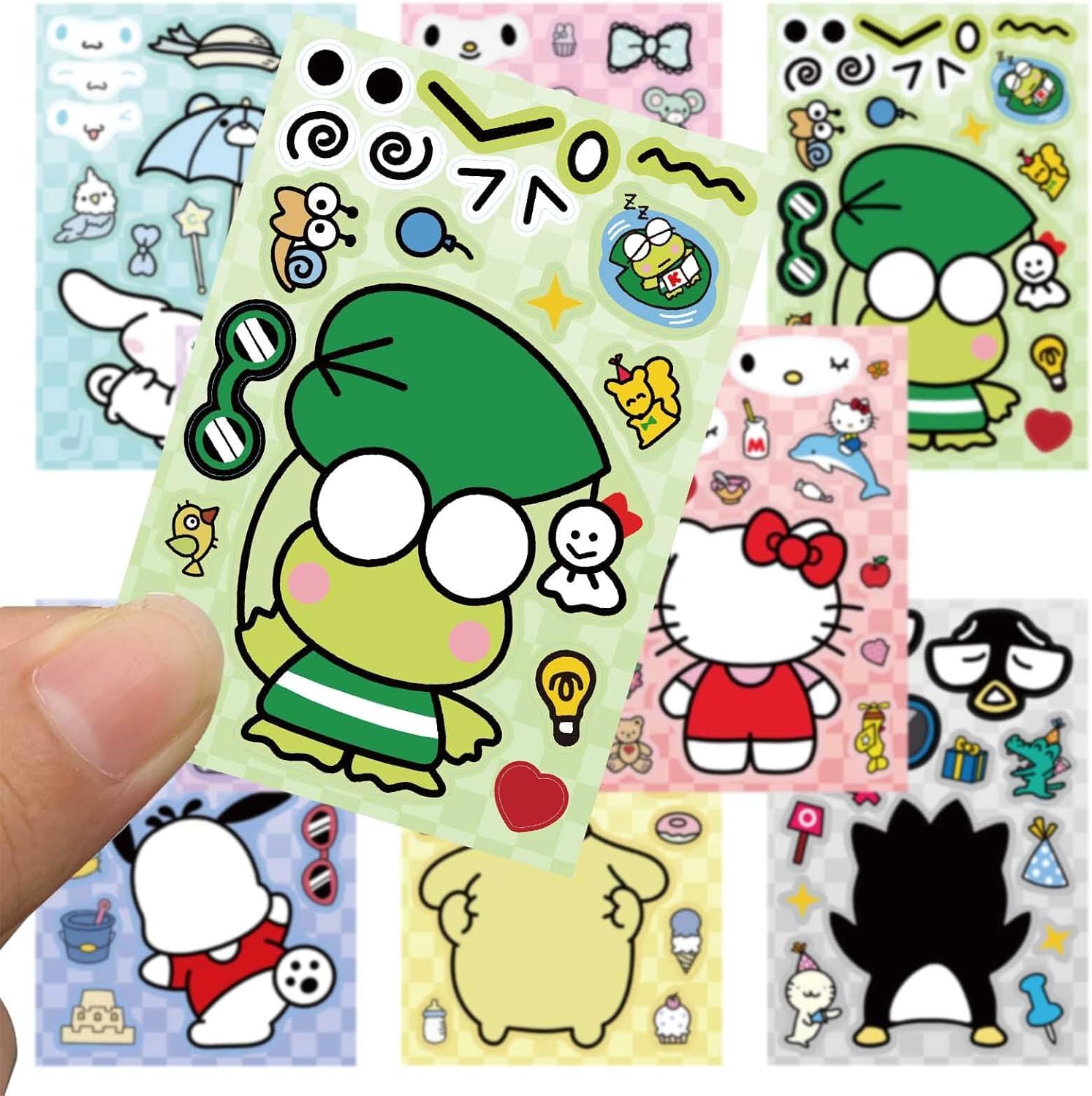 Lindas calcomanías de anime para niños, 24 hojas para hacer tus propias calcomanías de anime de dibujos animados, calcomanías para adolescentes,
