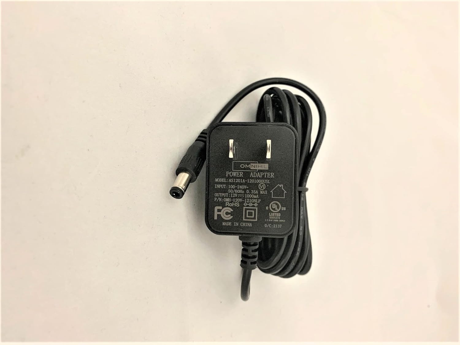 Omnihil (8 pies extra largo) Adaptador de CACC compatible con cable adaptador de fuente de alimentación TiVo Bolt Entertainment System