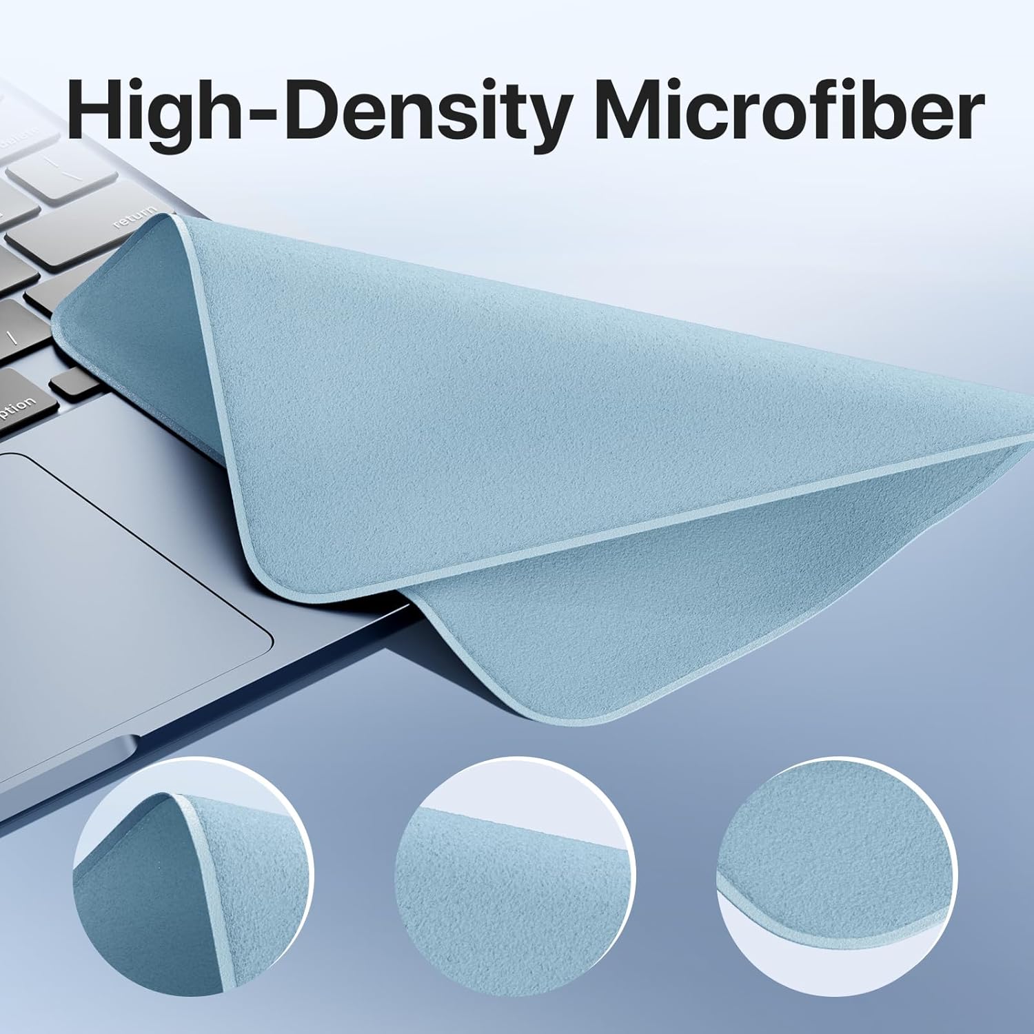 Paño de pulido 1 paquete para Apple, paño de limpieza de microfibra premium, material suave y no abrasivo compatible con iPhone, iPad, MacBook,