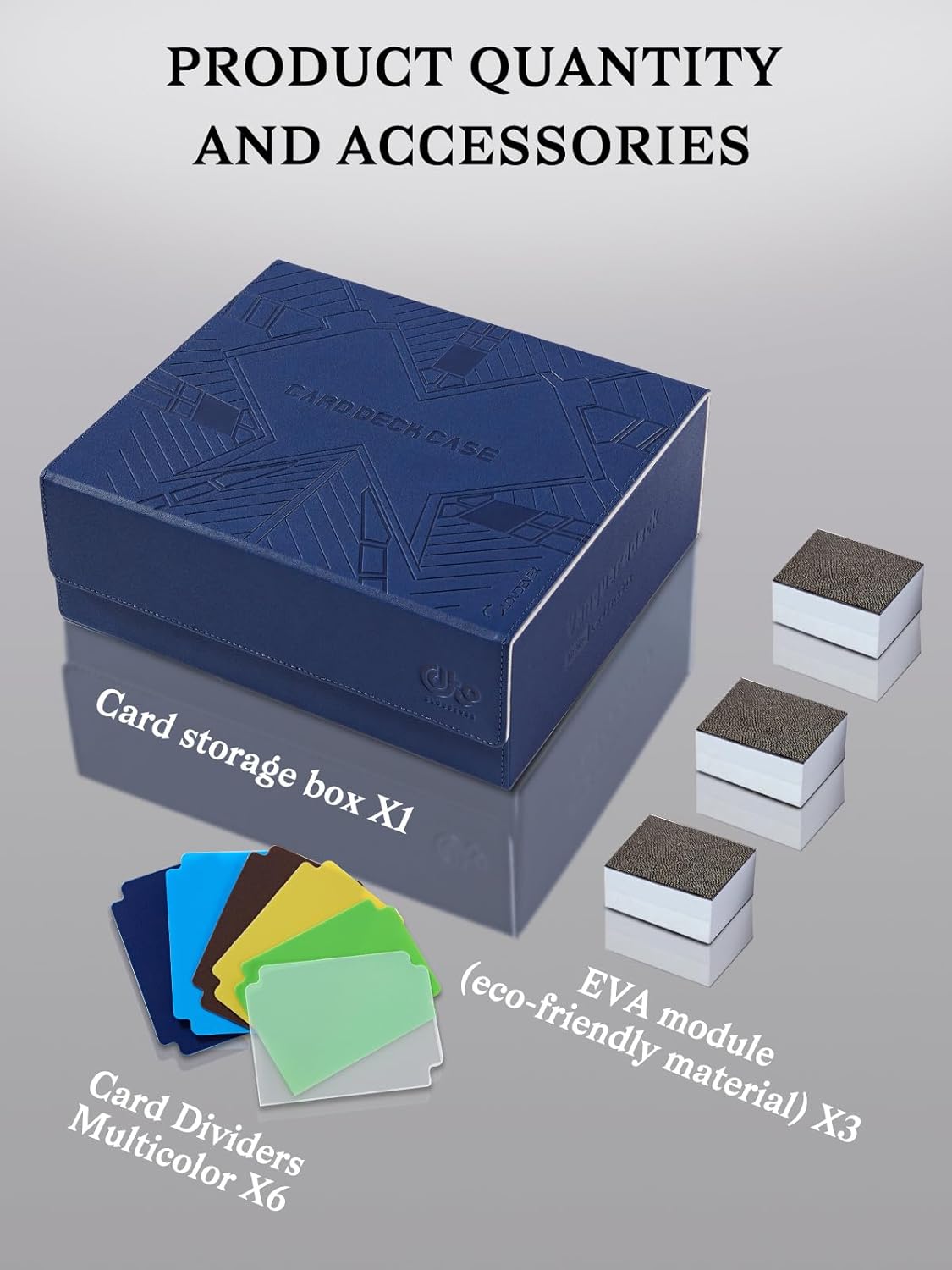 Toploader Cajas de almacenamiento de tarjetas, caja de almacenamiento de tarjetas coleccionables con cierre magnético, caja de cuero sintético para