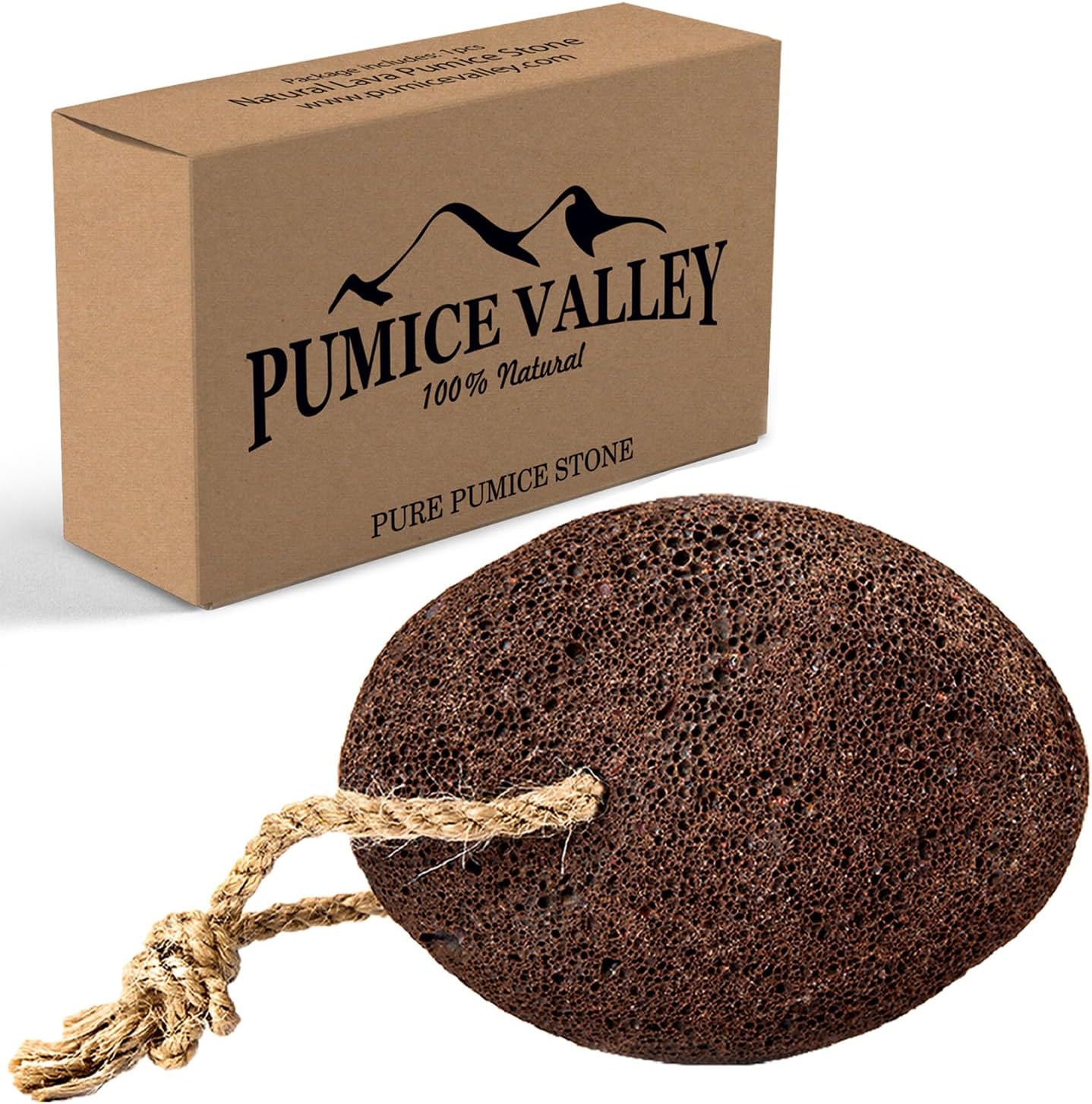 Piedra pómez  Natural Earth Lava Brown  Removedor de maíz para pies talones y palma  Herramienta de exfoliación de pedicura  Limpiador de piel