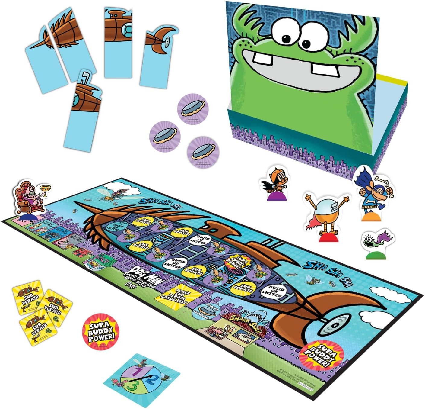 University Games, Dog Man Veinte mil pulgas bajo el mar, basado en el libro de Dav Pilkey