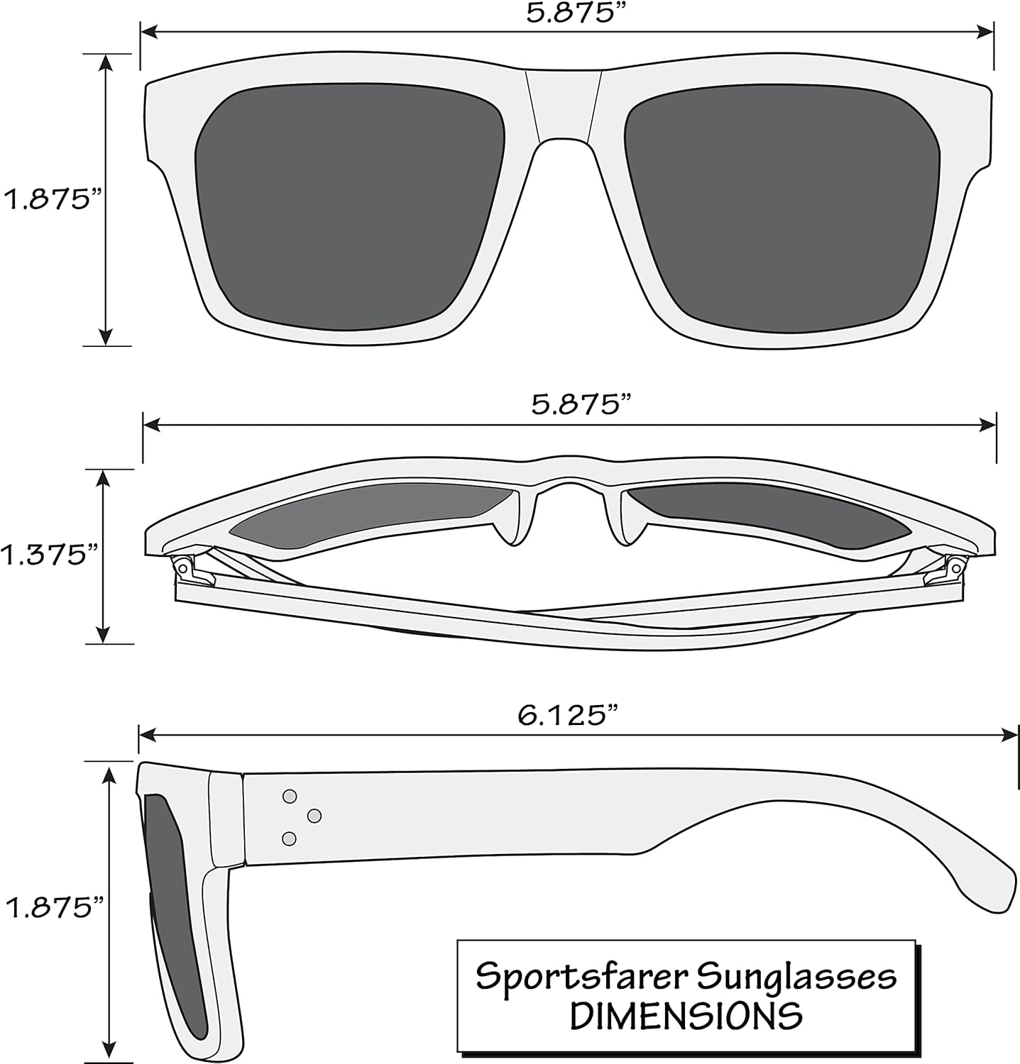 Siskiyou Rectangle Sunglasses