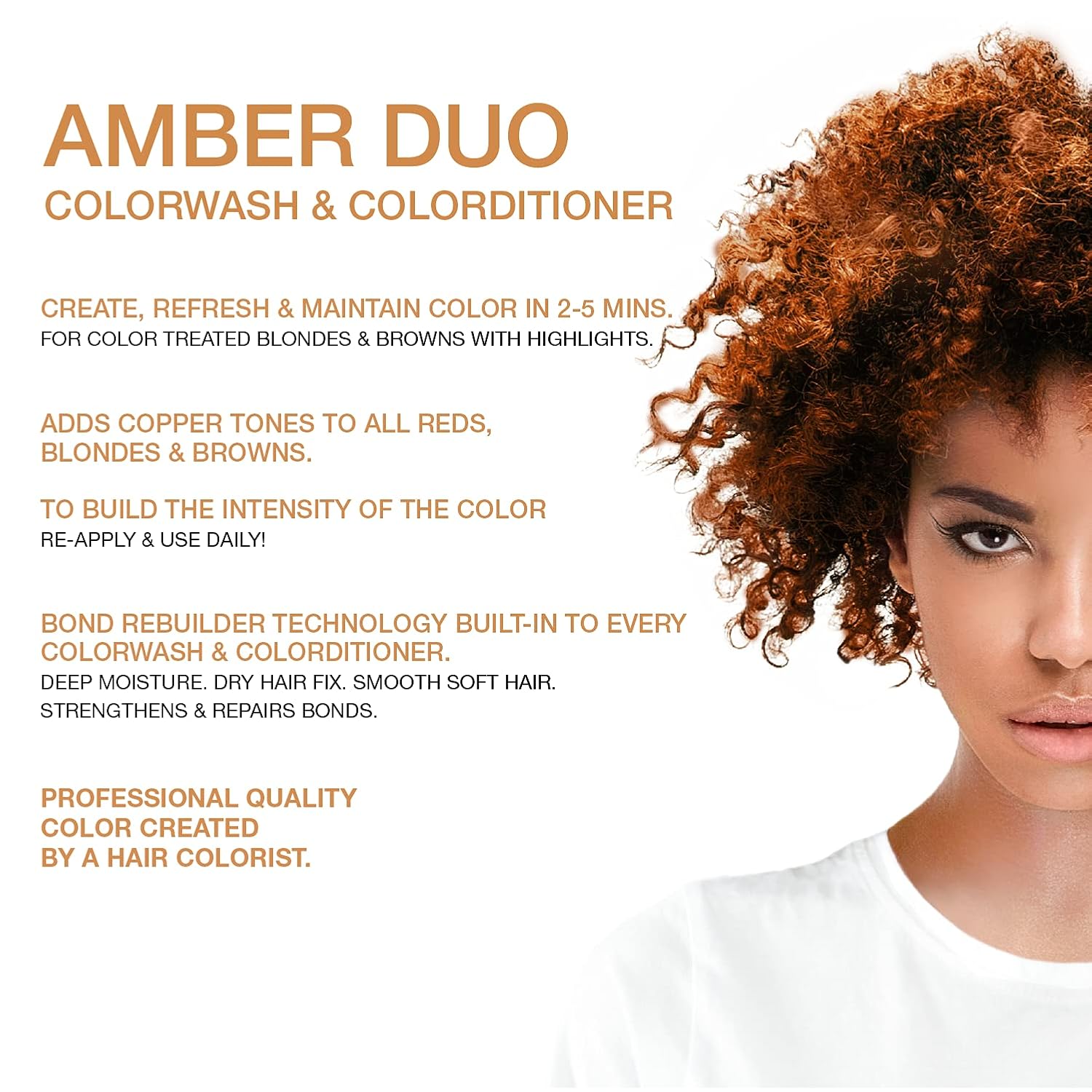 Celeb Luxury Intense Color Depositing Colorwash Shampoo + BondFix Rebuilder, tinte vegano para el cabello, a base de plantas de origen sostenible,
