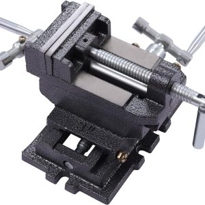 Prensa de taladro de tornillo deslizante de 3 pulgadas, tornillo de fresado compuesto X-Y, profundidad de mandíbula de 1.3 pulgadas y ancho máximo Prensa de taladro de tornillo deslizante de 3 pulgadas, tornillo de fresado compuesto X-Y, profundidad de mandíbula de 1.3 pulgadas y ancho máximo
