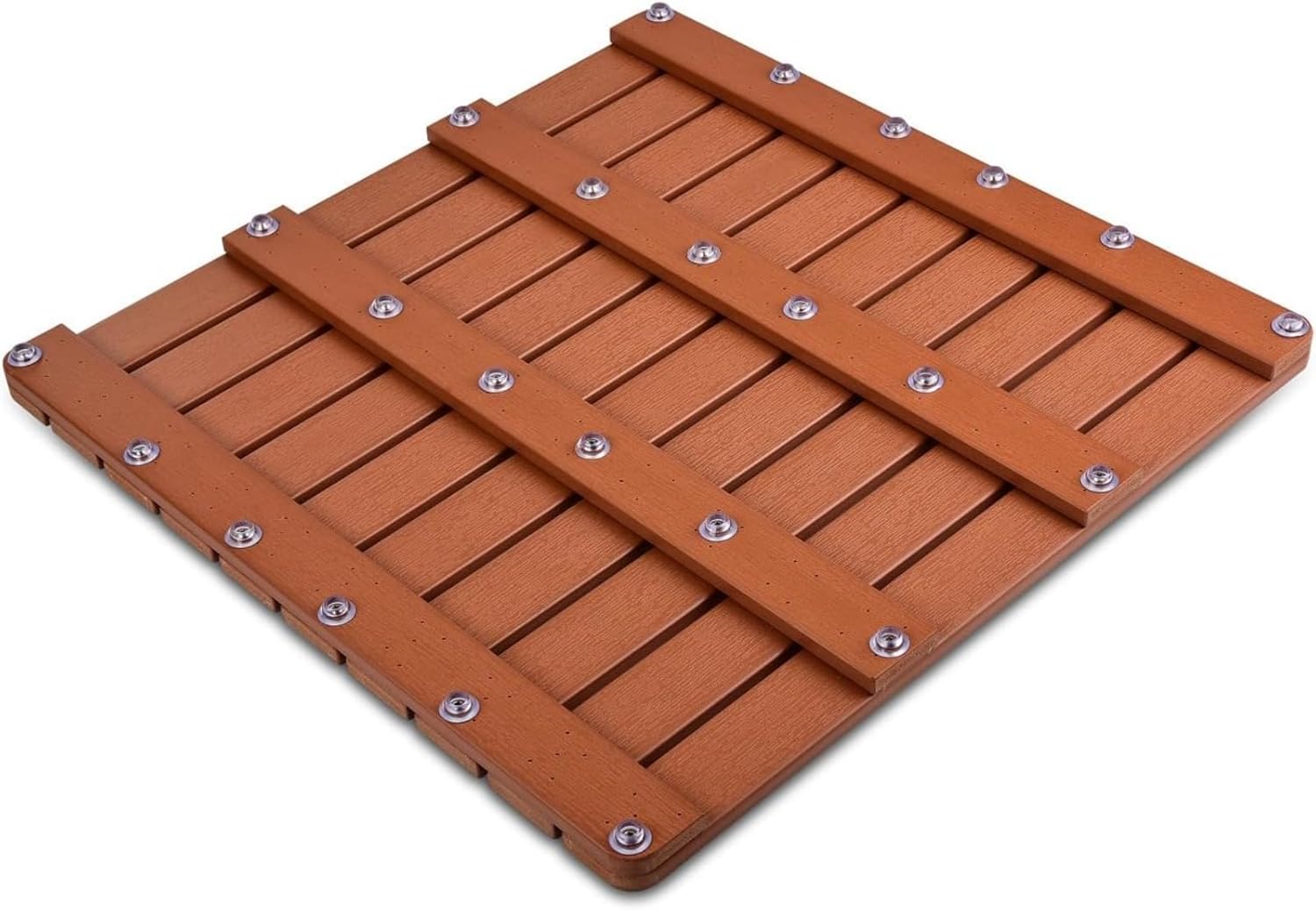 Tapete de baño de bambú, tapete de madera para interiores y exteriores, tapete de ducha antideslizante, alfombra impermeable para uso en interiores