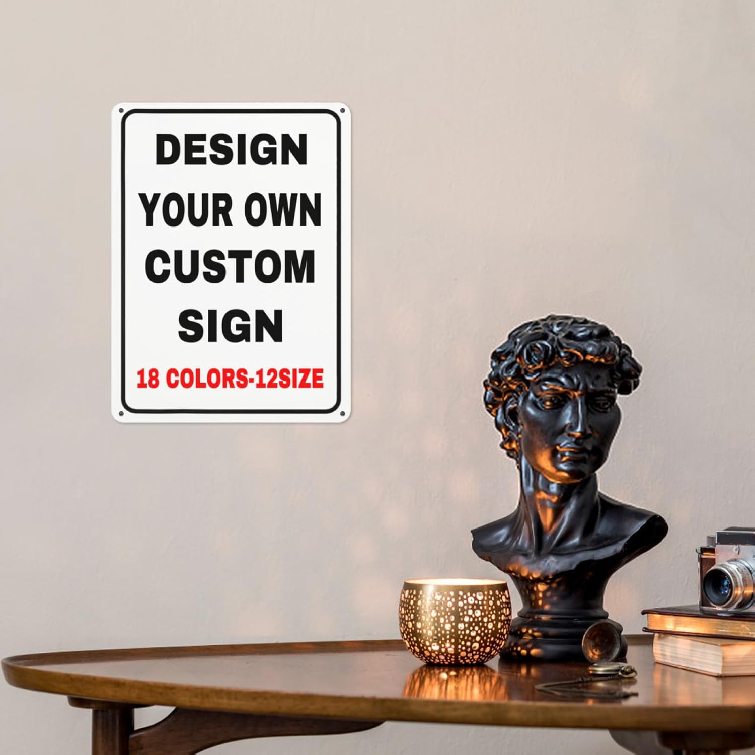 Letreros personalizados de metal para exteriores, letreros personalizados con tu logotipo de foto, letrero de pared personalizado, letreros