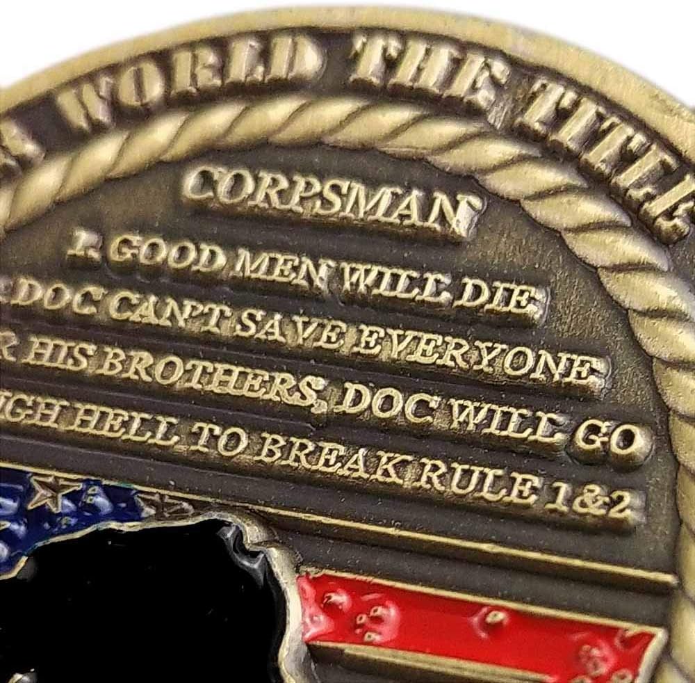 WOERDA Moneda conmemorativa del veterano veterano del cuerpo de la Armada de los E.E.U.U