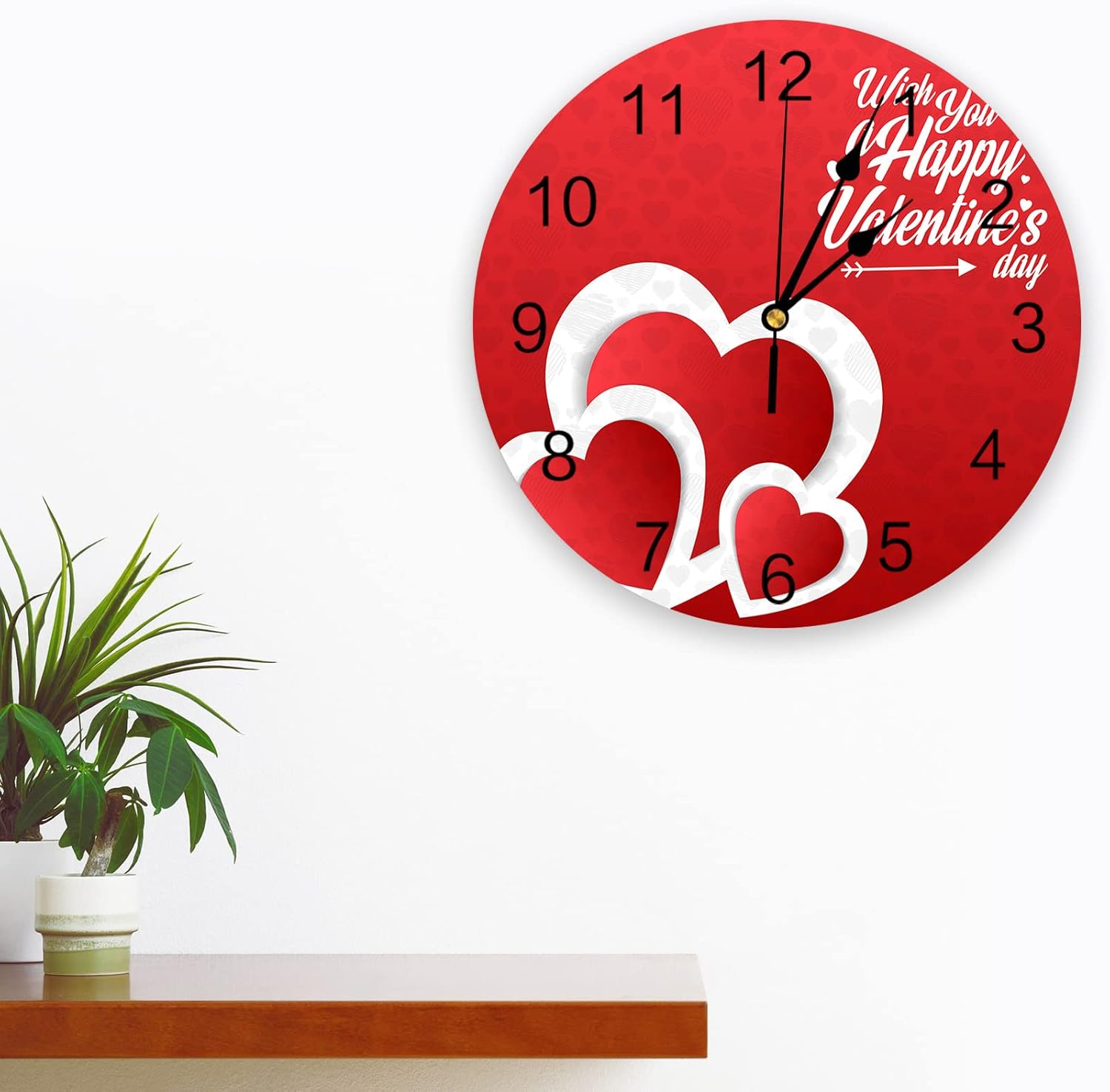 Silent – Reloj de pared decorativo sin tictac para cocina, dormitorio, baño, oficina, sala de estar, lavandería, hogar, funciona con pilas, reloj de