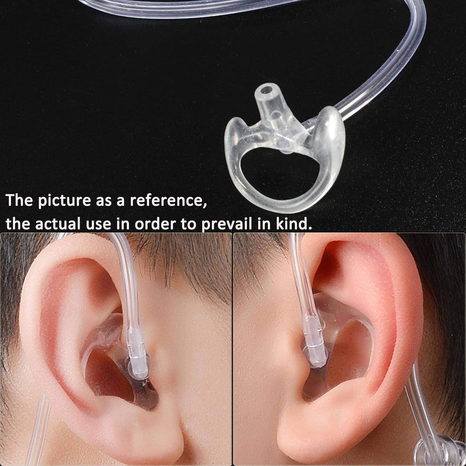 HYS Auriculares de repuesto para auriculares de repuesto transparentes suaves y flexibles para auriculares de seguridad acústica de aire