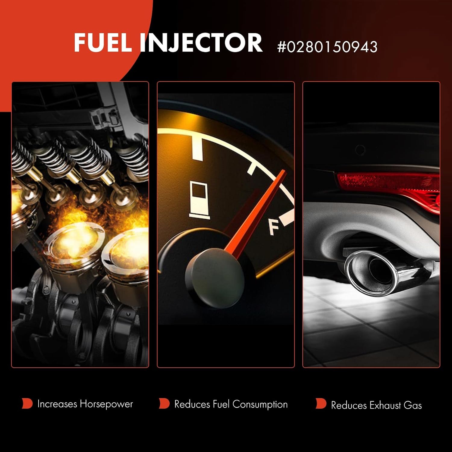 A-Premium Juego de 8 inyectores de combustible  Compatible con vehículos Ford, Lincoln, Mercury  4.6L 5.0L 5.4L 5.8L – E150, E250, E350, F150, F250,