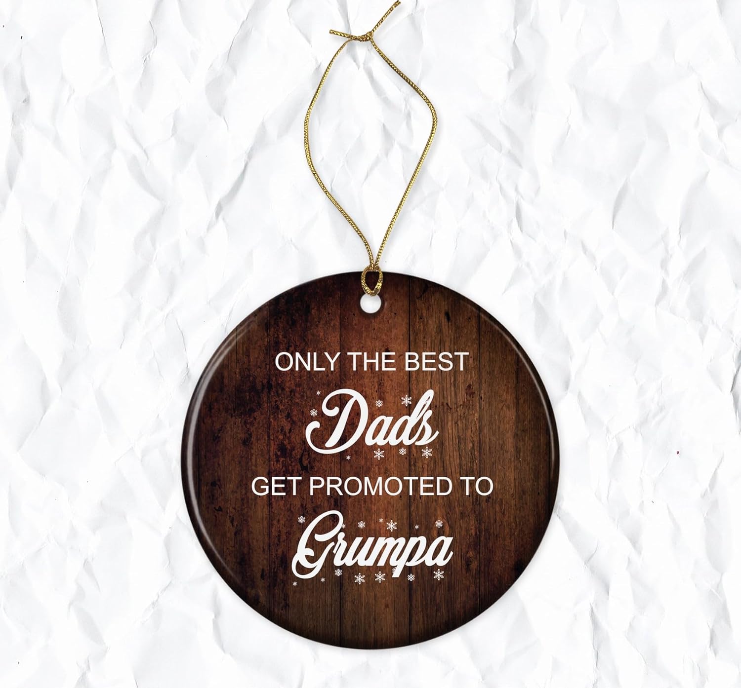 Adorno de Grumpa  Only The Best Dads Get Promoted to Grumpa Ornament  Regalos de Grumpa  New Grumpa To Be  Nuevo adorno de abuelo  Abuelo para ser