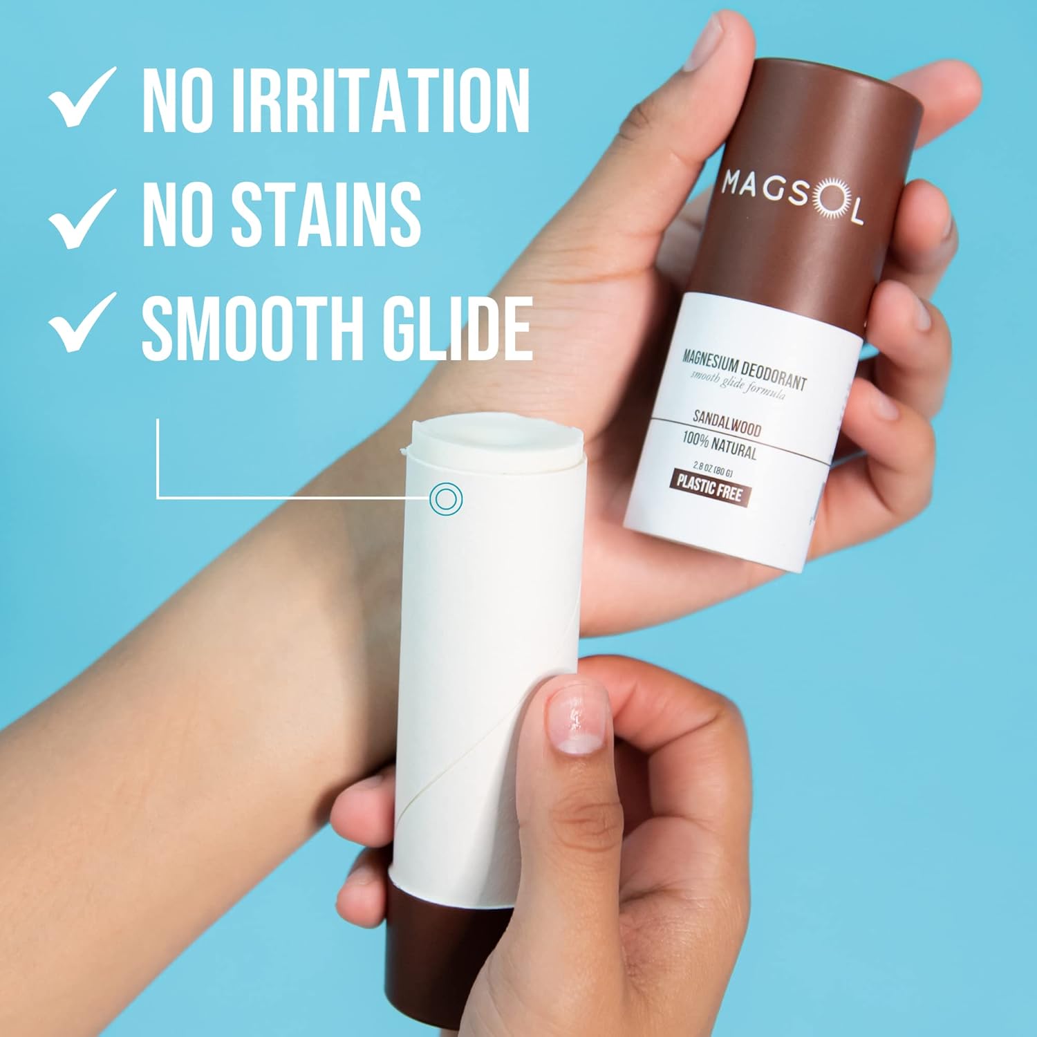 MAGSOL – Desodorante natural para hombres y mujeres, perfecto para pieles ultra sensibles, desodorante sin aluminio para hombres, desodorante sin