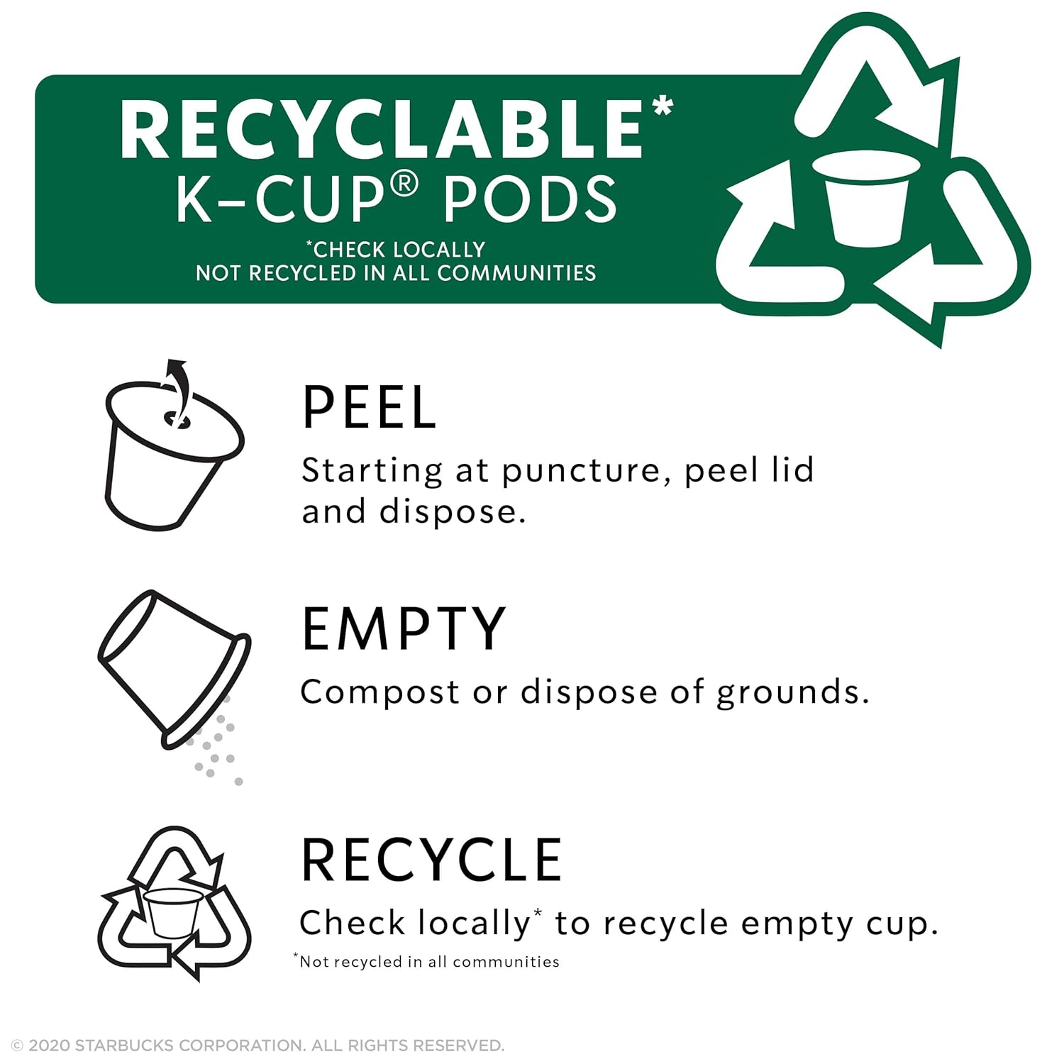 Starbucks K-Cups de café tostado oscuro con 2 veces más cafeína, cápsulas de café para cafeteras Keurig, 1 caja (10 cápsulas)