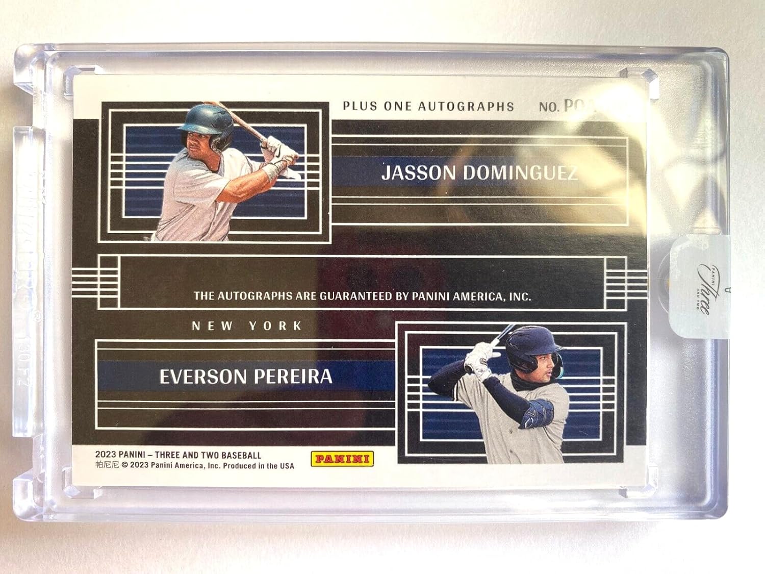 2023 Three & Two Red Jasson Dominguez Everson Pereira Dual Autograph #14 SEALED