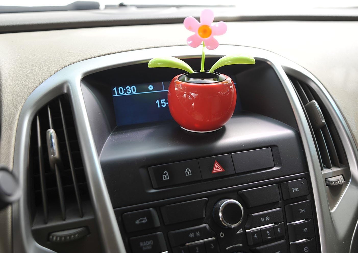 PowerTRC Flor bailarina con energía solar  Juguete de regalo de decoración de escritorio, ventana o automóvil  No requiere baterías  Divertida flor