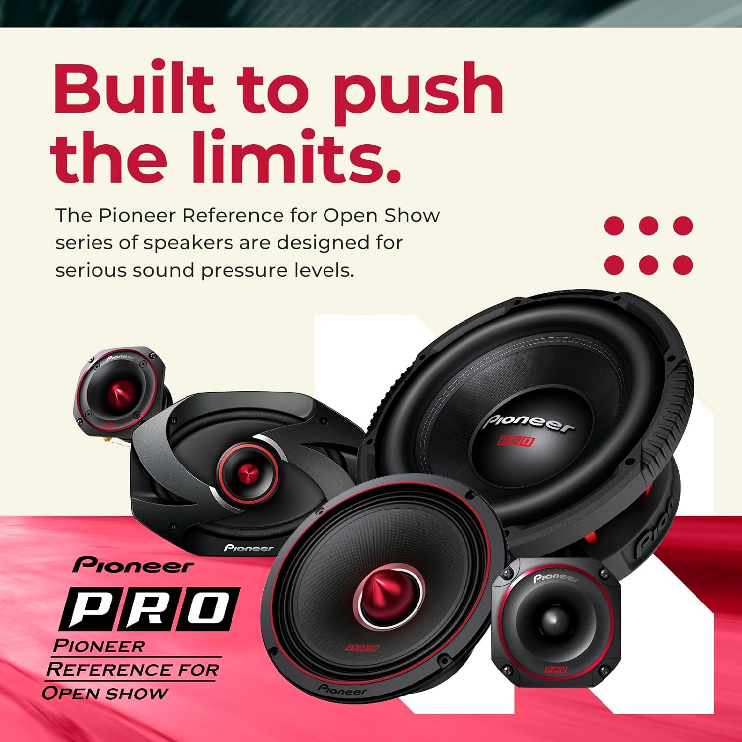 Pioneer TS6900PRO PRO Series – Altavoz de 6 x 9 pulgadas, 2 vías, 600 W MAX 2, color negro