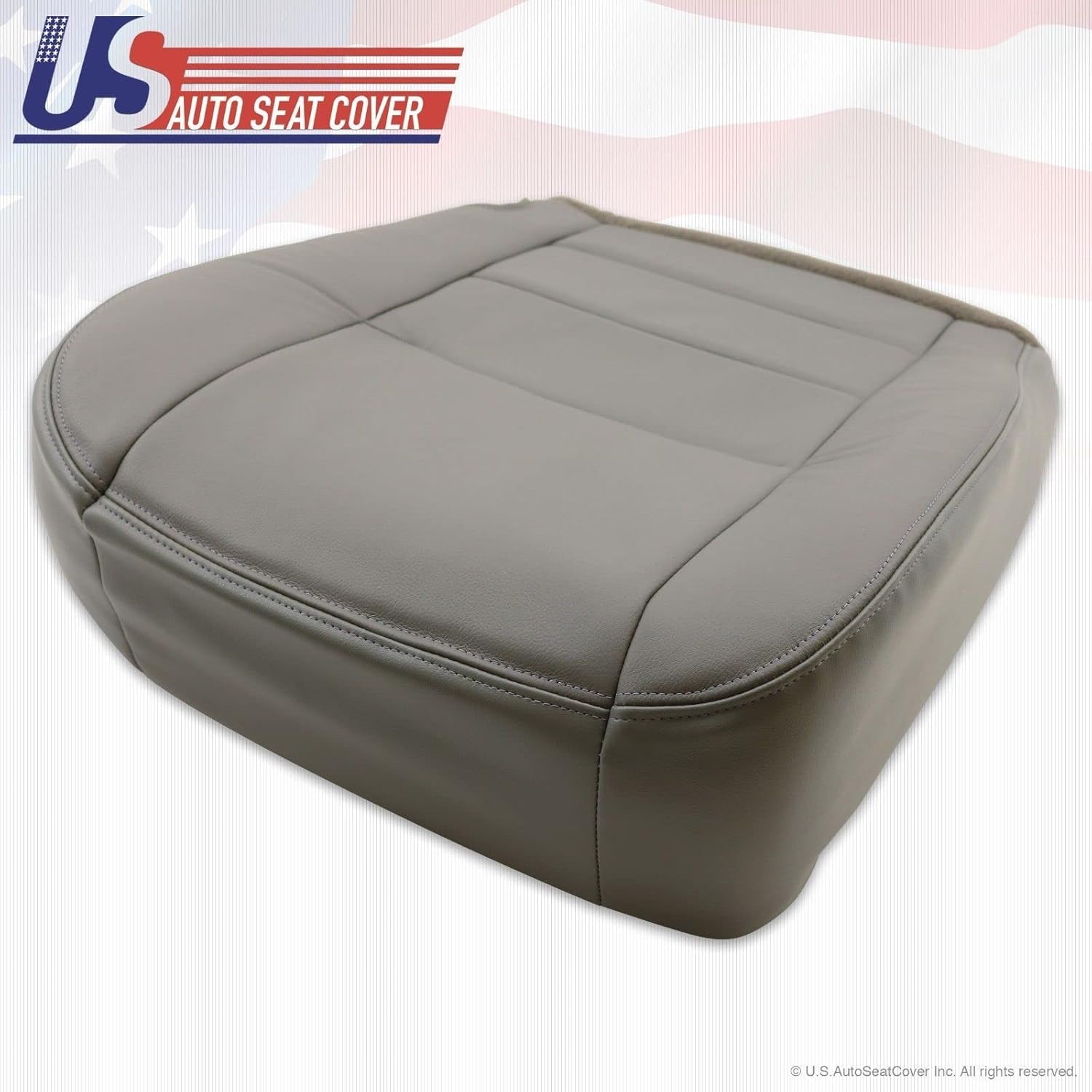 2002 03 04 05 06 07 para Ford F250 F-350 Lariat Cubierta de asiento inferior gris todo vinilo