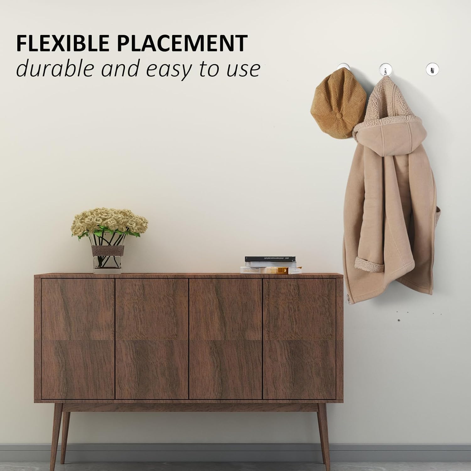 Gancho adhesivo de metal resistente, gancho autoadhesivo para toallas, fuerte adhesión, gancho para colgar baños, ganchos adhesivos de pared de