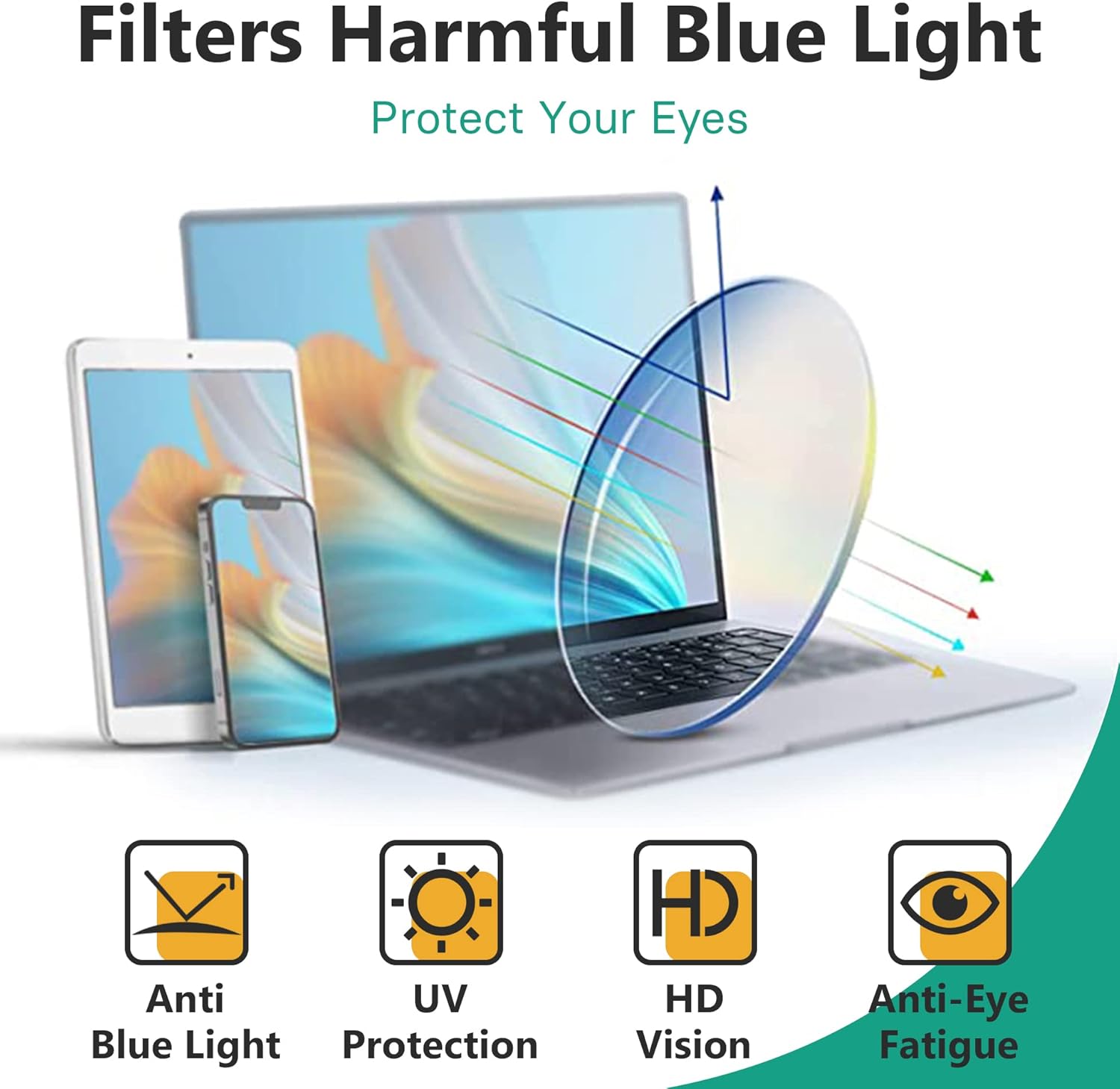 Eyekepper Gafas de computadora  Lectores de filtro de luz azul para mujer  Protección UV420  Gafas de lectura cuadradas de gran tamaño  NegroTortuga