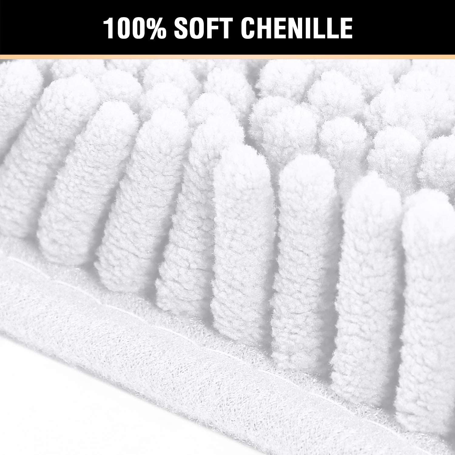 H.VERSAILTEX Tapete de baño de felpilla de lujo original (32 x 20 pulgadas20 x 20 pulgadas), extra suave y absorbente, lavable a máquinasecado a