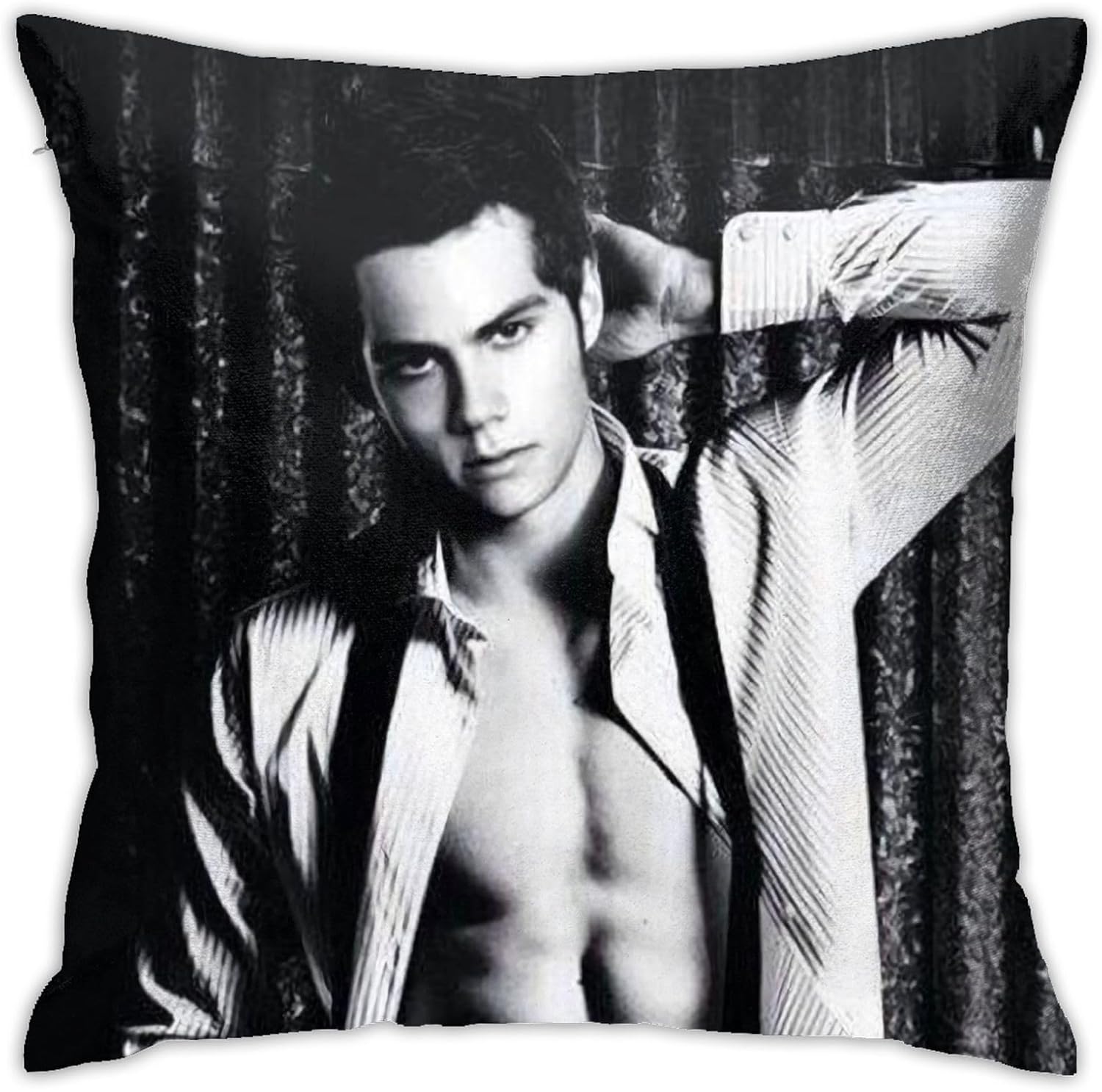 Dylan Obrien – Funda de almohada con estampado dúplex, suave y transpirable, funda de almohada de 18 x 18 pulgadas