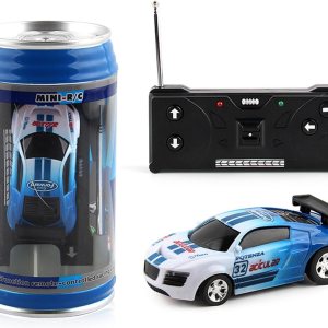 1 juego de coches de control remoto con barricadas de carreteras, mini latas de control remoto, diseño creativo de simulación de carreras de juguete 1 juego de coches de control remoto con barricadas de carreteras, mini latas de control remoto, diseño creativo de simulación de carreras de juguete