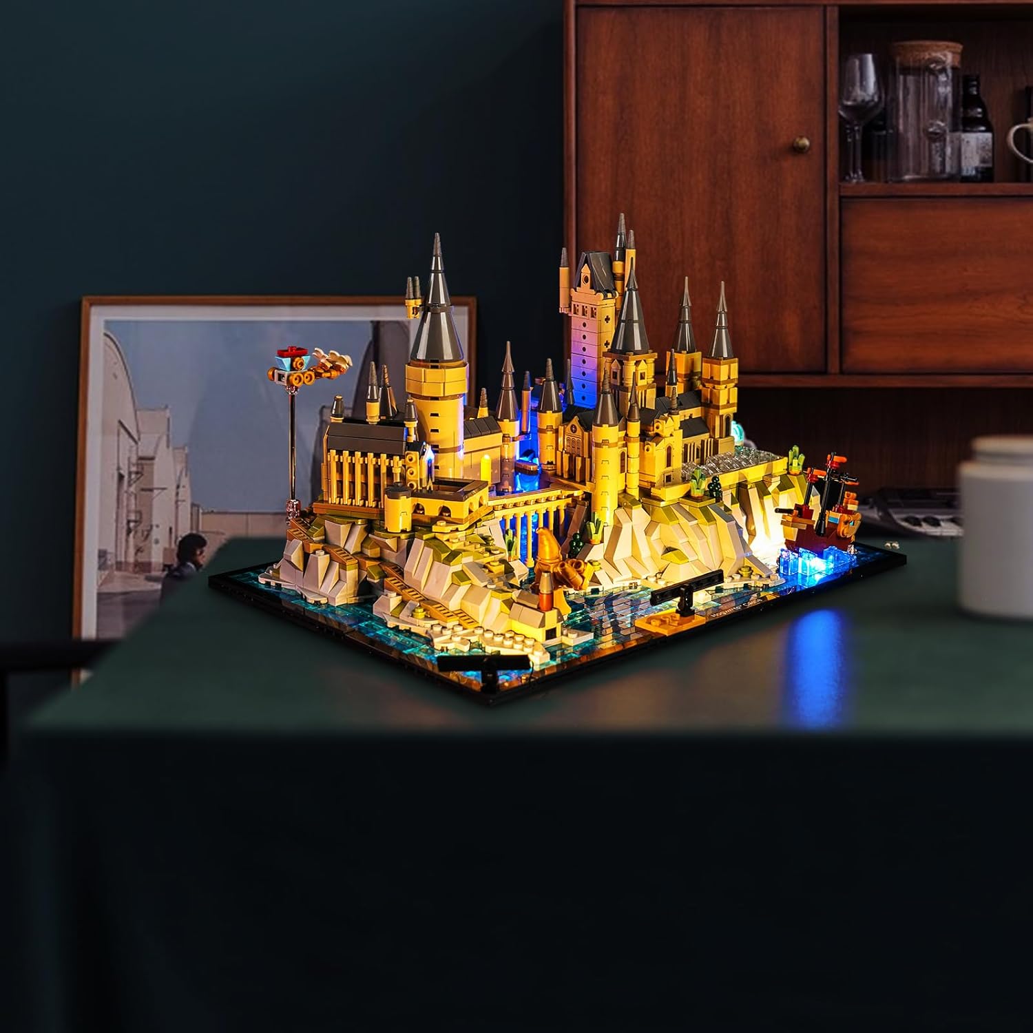 BrickBling Kit de iluminación LED para Lego Castle and Grounds Building Set, compatible con Lego 76419-Lights solamente, sin modelo