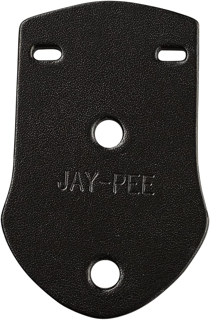 Police Citation Bar and Badge Holder One Bar Cuero Genuino Negro