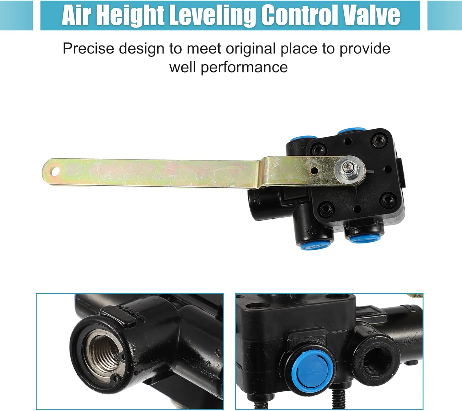 X AUTOHAUX Válvula de control de nivelación de altura de aire para Ford XC455A687AA para Kenworth 52341-Q135 para Volvo 3188710 1614318000 Camiones