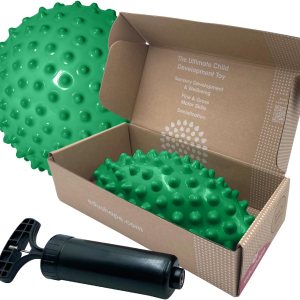 Edushape The Original Sensory Ball for Baby – 7″ Baby Ball That Helps Enhance Gross Motor Skills for Kids Aged 6 Months & Up – Vibrant, Colorful and Edushape The Original Sensory Ball for Baby – 7″ Baby Ball That Helps Enhance Gross Motor Skills for Kids Aged 6 Months & Up – Vibrant, Colorful and