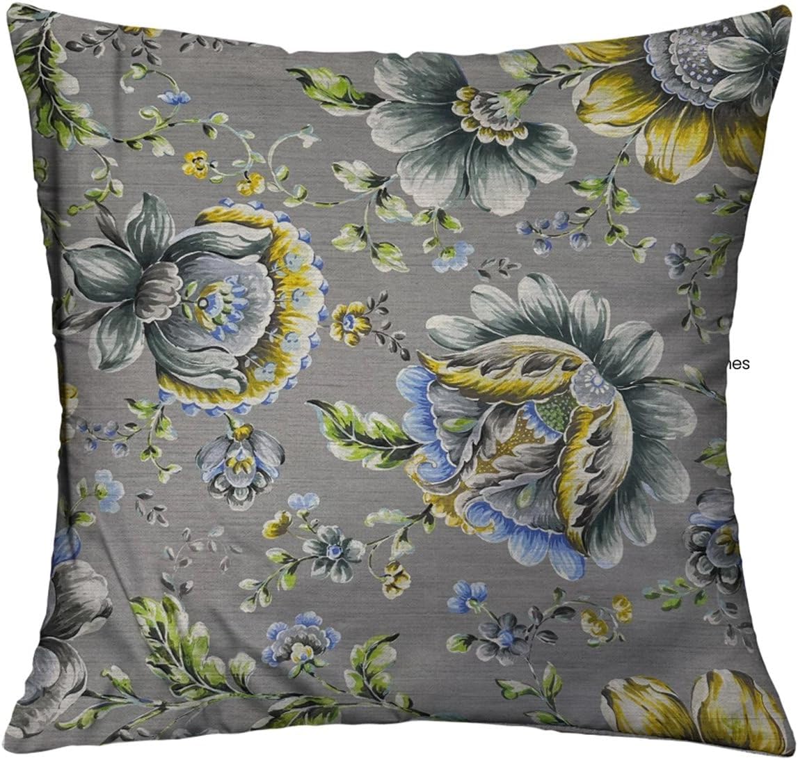 Decozen Fundas de almohada  Paquete de 4 fundas de cojín decorativas con estampado floral para decoración del hogar, sofá, silla, cama, patio, sala