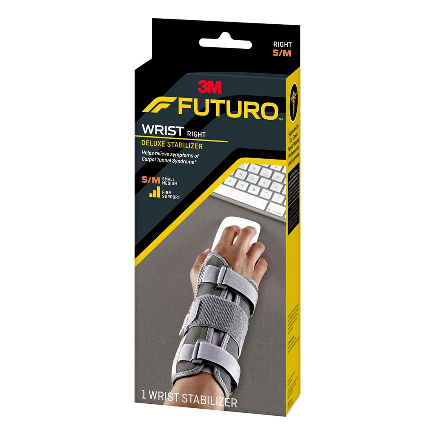 FUTURO Estabilizador de muñeca Deluxe para mano derecha, SM