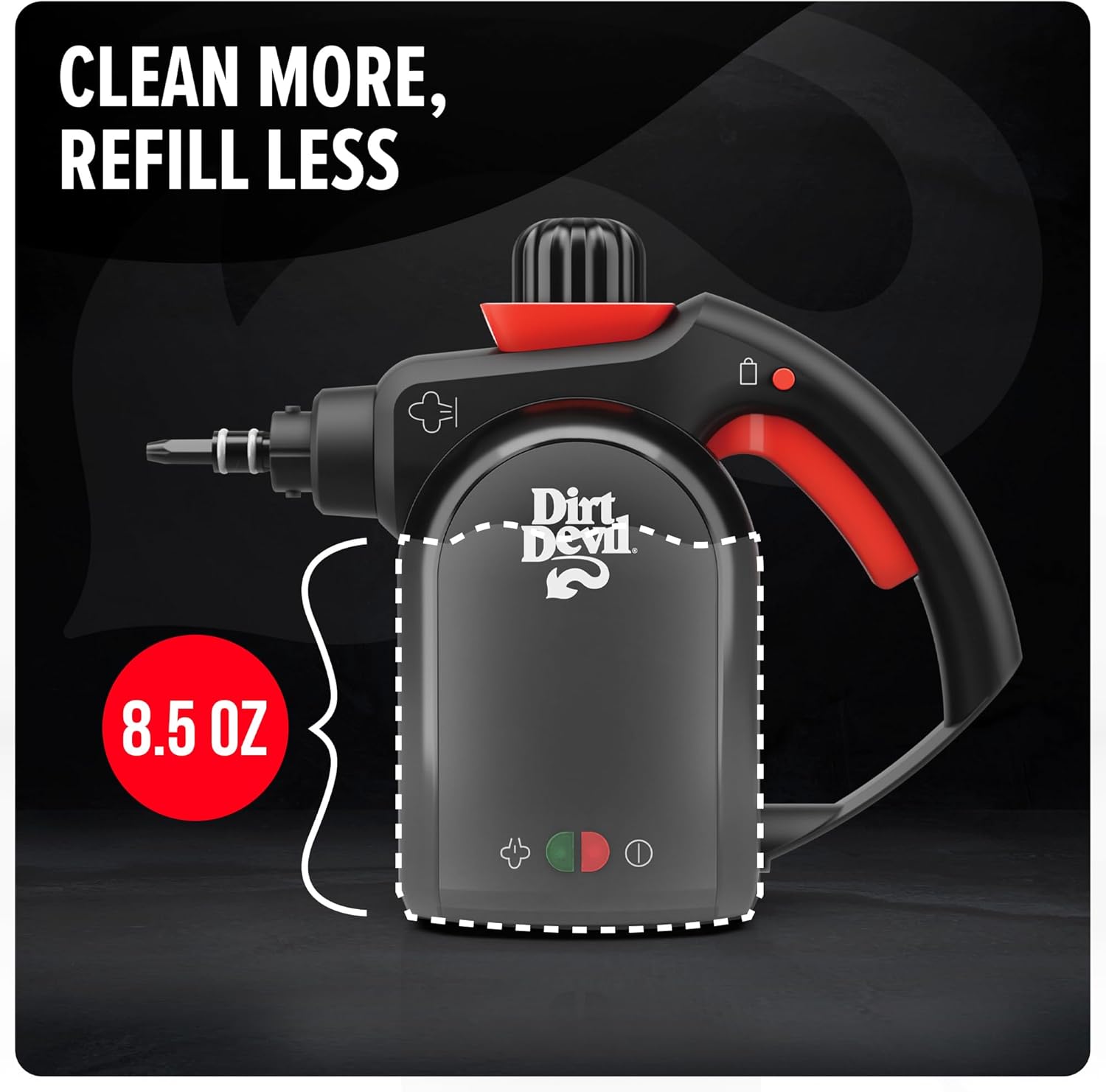 Dirt Devil Vaporizador de mano 7 en 1, ligero, WD21000