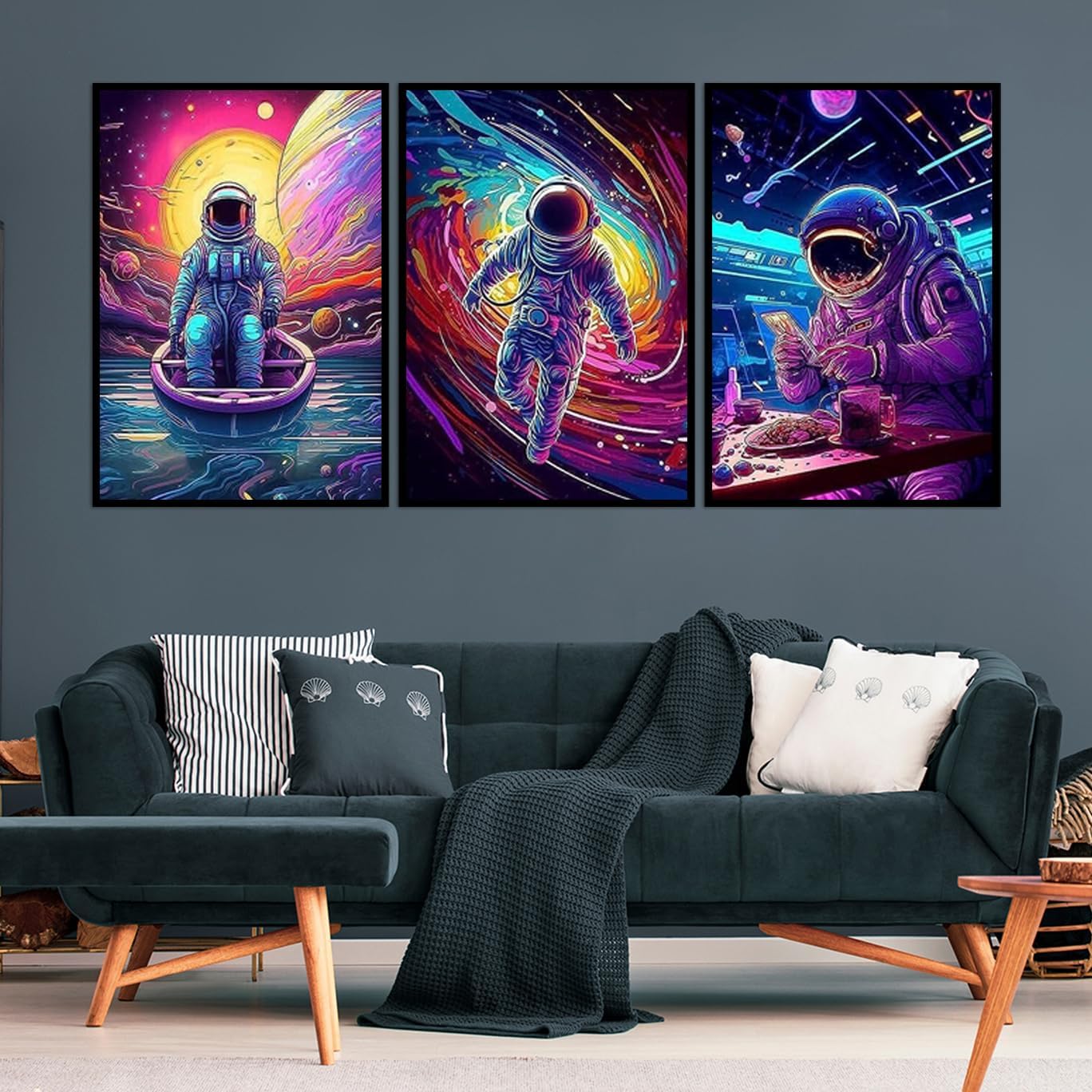 Paquete de 3 kits de pintura de diamantes para adultos, pintura artística de diamantes grandes 5D, arte y manualidades con diamantes de imitación de