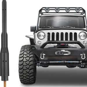 KSaAuto Antena corta para Jeep Wrangler 2007-2023, accesorios JK JL Unlimited Gladiator Accessories JT, antena de radio Jeep JK JL de 6.5 pulgadas KSaAuto Antena corta para Jeep Wrangler 2007-2023, accesorios JK JL Unlimited Gladiator Accessories JT, antena de radio Jeep JK JL de 6.5 pulgadas