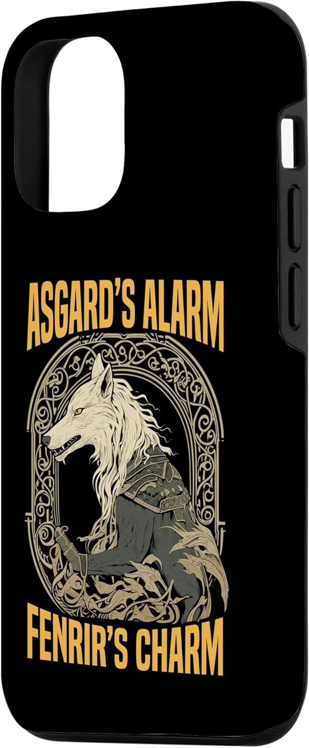 Funda para iPhone 14 Pro Fenrir Wolf Viking Orgullo escandinavo Norsemen Odines Wolf