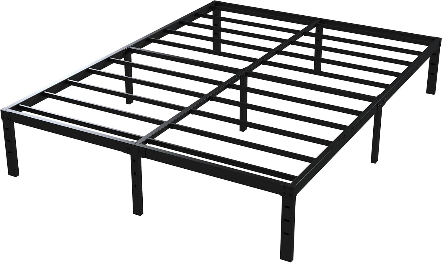 Base de cama California King de 16 pulgadas, no necesita somier, base de cama California King con almacenamiento de 14 pulgadas, soporte de listones