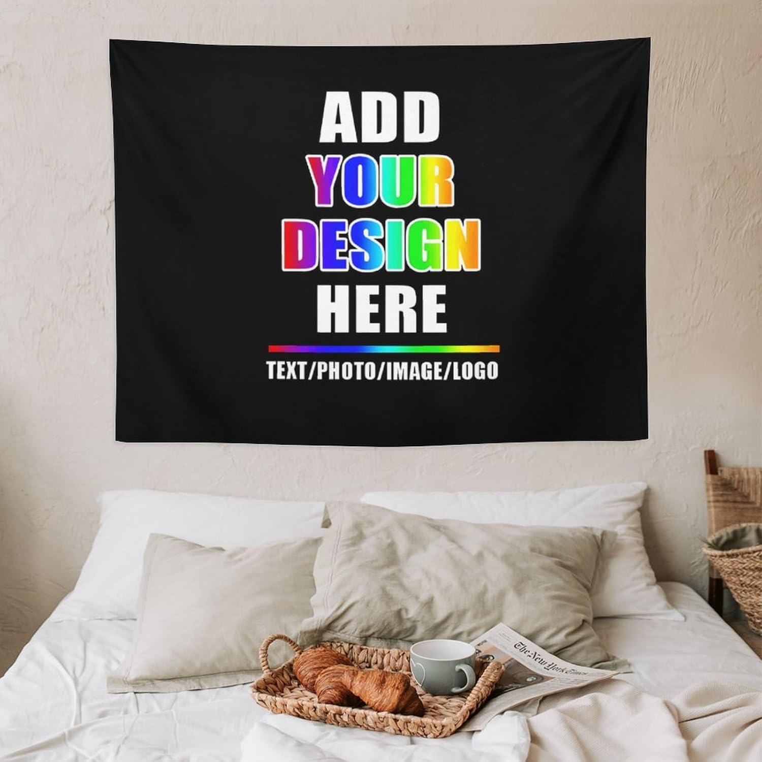 Imágenes de carga de tapiz personalizadas, tapiz de pared personalizado para dormitorio, telón de fondo de fotos personalizado para Halloween,