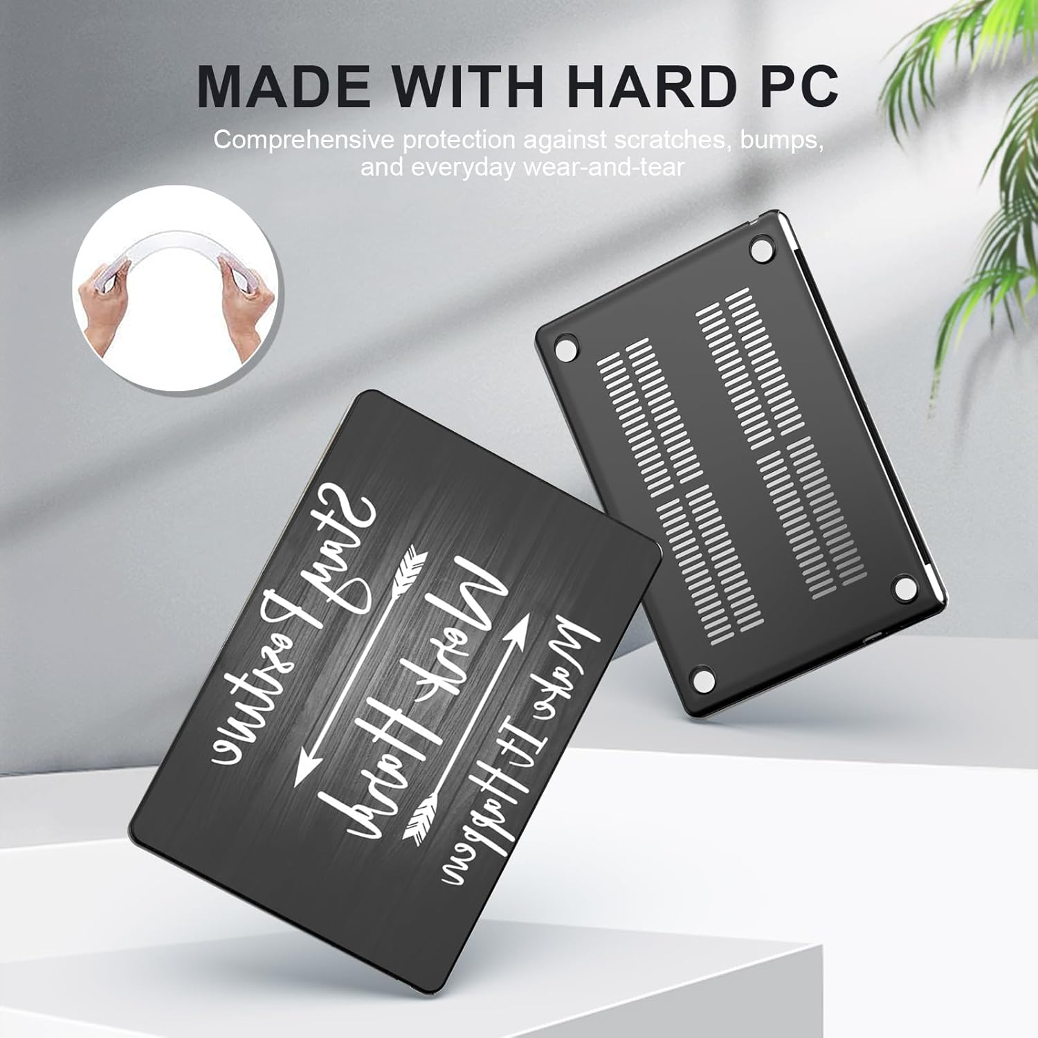 iCasso Funda compatible con MacBook Air de 15 pulgadas 2024 2023 M3 M2 Chip modelo A3114 A2941 con pantalla de retina líquida, carcasa rígida de