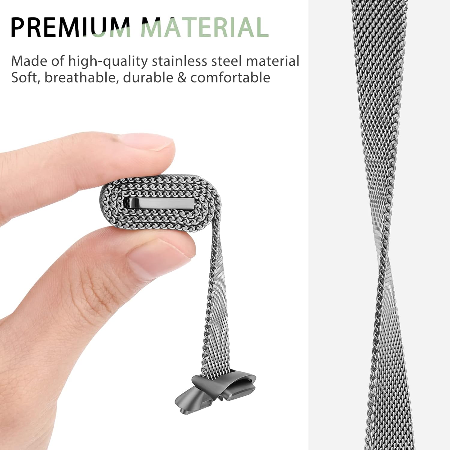 Correa de metal compatible con Fitbit Luxe Bands, correa de repuesto ajustable de malla de acero inoxidable para Fitbit LuxeLuxe Special Edition
